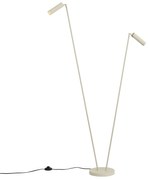 Lampada da terra moderna beige 2 luci GU10 35mm - Thomas