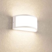 Applique Moon Design - E27 Bianca Curva per Esterni IP65