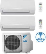 Daikin - Climatizzatore garanzia italia new sensira Wifi Dual Split 7000 + 7000 btu con u.e. 2MXF40A Classe a++/a+