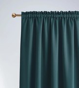 Elegante tenda oscurante verde petrolio con nastro autoadesivo 140 x 280 cm