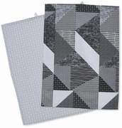 Set di strofinacci in cotone 2 pz 50x70 cm Larsson Geo – Catherine Lansfield