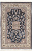Isfahan Tappeto 130x200 (Iran) Annodato A Mano