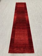 Loribaft Tappeto 100 x 450 Rosso (Iran) Annodato A Mano