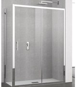 Box Doccia Scorrevole 120 Cm Novellini "Elyane" Argento Lucido/Vetro Trasparente