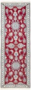Nain Tappeto 60x200 Rosso (Iran) Annodato A Mano