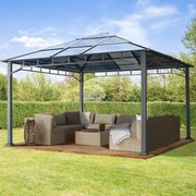 TOOLPORT Gazebo da giardino Hardtop Sunset Deluxe, 4x4m - (300172)