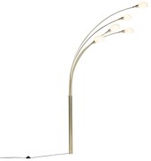 Lampada ad arco oro 5 luci - Sixties Marmo