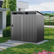PRIMEYARD Casetta da giardino 180 x 100 cm, grigio perla - (GFPV01007)