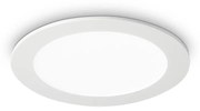 Faretto Da Incasso Moderno Groove Alluminio Bianco Led 10W 3000K D11,8Cm