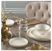 Set da tavola 16 pezzi beige/dorato in porcellana