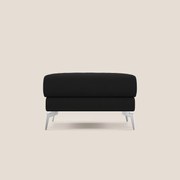 Star Pouf con piedini alti in microfibra impermeabile T11 nero