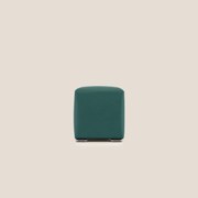 Cube pouf in microfibra smacchiabile T11 petrolio