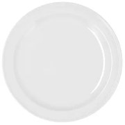 Piatto da pranzo Bidasoa Glacial Ala Estrch Bianco Ceramica Ø 26 cm 26 cm (4 Unità) (Pack 4x)