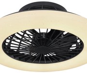 Ventilatore da soffitto TRAVO nero, D. 50 cm GLOBO