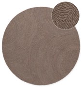 Tappeto rotondo grigio tortora in lana tessuto a mano ø 120 cm Eleni Taupe – Hanse Home