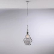 Lampadario Moderno Zeus Grigio Fumè 1 Luce E27