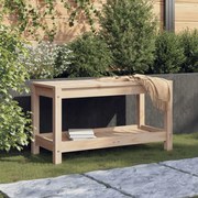 Panca da giardino 82,5x35x45 cm in legno massello di pino