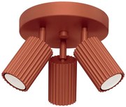 Sollux SL.1639 - Faretto KARBON 3xGU10/10W/230V rosso