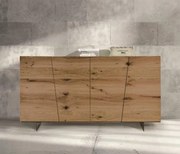 Credenza SAN BABILA rovere nodato spazzolato 180&#215;50 cm H 87 cm