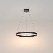 Lampadario A Sospensione Moderno Rim Alluminio Nero Luce Led 37W