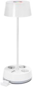 Aigostar-LED RGBW Lampada da tavolo dimmerabile con prese e USB LED/4,6W/230V bianca