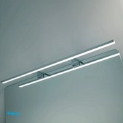 Lampada Led Universale Da 75 Cm Per Specchio A Filo E Su Pannello Colore Cromo Lucido