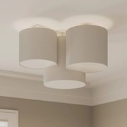 Plafoniera soffitto Mona TK Lighting, dimmerabile, Bianco / Opale, Camera da letto, Tessuto / Stoffa / Seta, Moderno, Plafoniera