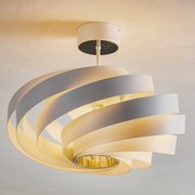 Plafoniera soffitto Tori Euluna, dimmerabile, Bianco / Opale, Soggiorno / Sala da pranzo, Metallo, Moderno, Plafoniera
