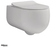 Kerasan " Flo 54 " Wc Sospeso Bianco Lucido Senza Brida