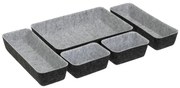 Set di organizer per cassetti in tessuto 5 pz – Casa Selección
