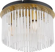 Globo 15698DM - Plafoniera GORLEY 5xE27/40W/230V Ø 32 cm dorata