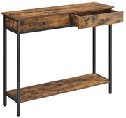 Tavolino d'appoggio LUVOR marrone/nero