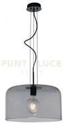 Lampadario a sospensione gibus fume' 1 luce attacco e27 40x40x150cm...