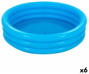 Piscina Gonfiabile per Bambini Intex Azzurro Anelli 581 L 168 x 40 cm (6 Unità)