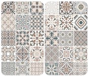 WENKO 53904100 - Coperchio per piano cottura 30x52 cm multicolore/grigio/trasparente