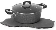 Casseruola New Petra Dark da 26 cm, con coperchio