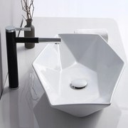 Lavabo da appoggio Rea Vegas White