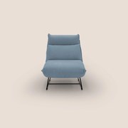 Tessa Poltroncina dal design moderno in morbida microfibra smacchiabile T11 carta da zucchero