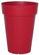 Vaso Riviera 415356 Rosso Plastica Rotondo Ø 40 x 53 cm