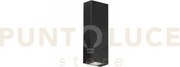 Applique biemissione led laser nera 5w 40lm 4000k ip65 3,6x2x10cm