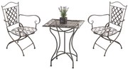 Set Da Giardino İn Ferro "eleganza Artigianale" / Bronze