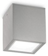 Plafoniera Contemporanea Techo Alluminio Grigio 1 Luce Gu10 20W Ip54