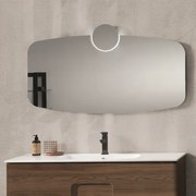 Specchio bagno 120 cm BRAVE con applique LED