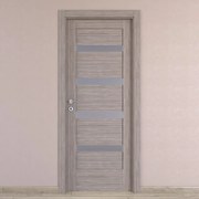 Porta battente Capena 5 beige L 60 x H 210 cm destra