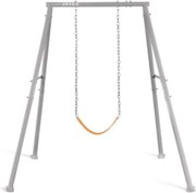 44114 altalena dondolo per bambini 1 tiro con struttura in acciaio grigia 170x235x200 cm.con sedili intercambiabili - Intex