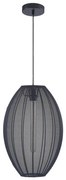 Lampadario a sospensione con filo KAREI 1xE27/20W/230V diametro 30 cm nero
