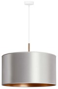 Duolla - Lampadario a sospensione con filo CANNES 1xE27/15W/230V diametro 45 cm argento/rame