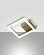 Bard applique oro opaco 1 luce 3000k - 11w - 1080 lm, 17cm dimmerabile