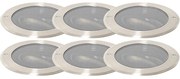Set di 6 faretti da terra in acciaio AR111 orientabili IP65 - Delux Honey