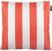 Cuscino divano righe corallo 50x50 cm idrorepellente